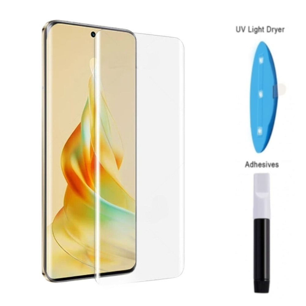 [UV Glue] [HD] OPPO Reno8 T 5G (CPH2505) - UV Full Covered Curved 9H Tempered Glass Screen Protective Protector - i-Station Mobile Phone & Electronic Device Repair and Accessories