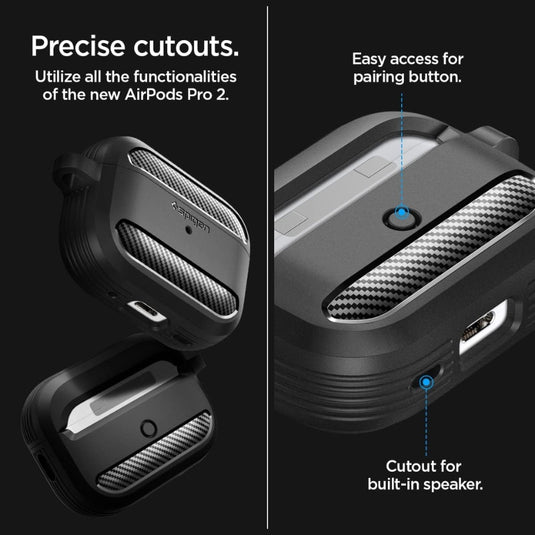 Apple AirPods Pro 2 (2022) Resilient Ultra Soft Cover Rugged Armor Case Designed Mechanics Series Case