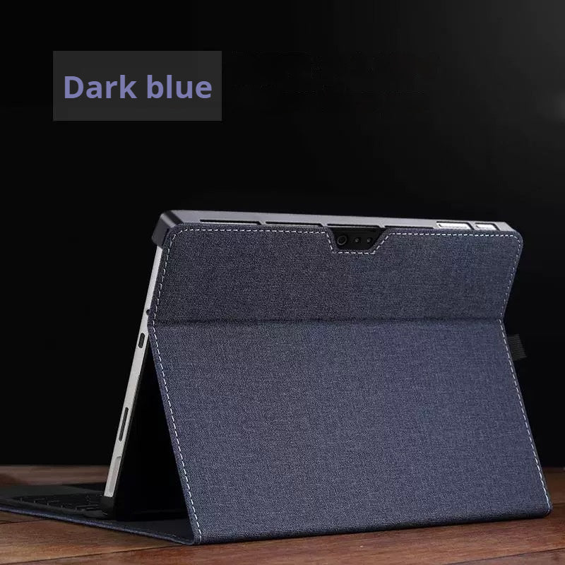 Microsoft Surface Pro 8 (1983) - Business Slim Folding PU Leather Hard Back Shell - i-Station Mobile Phone & Electronic Device Repair and Accessories