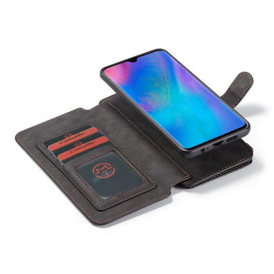 [Detachable][With Card Slot] Huawei P30/Pro/Lite Multi-Functional Leather Flip Shockproof Wallet Case