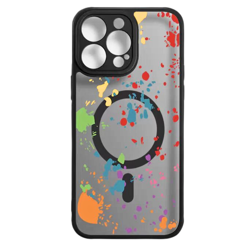 Load image into Gallery viewer, [Magsafe Comptible] Apple iPhone 14/Pro/Pro Max/Plus Colorful Paint Matte Shockproof Fashion-Forward Series Case
