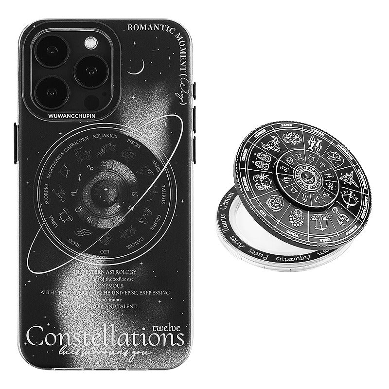 Load image into Gallery viewer, [Magsafe Compatible][With Stand] Apple iPhone 16/Pro/Pro Max cosmic zodiac design style rotating stand Shockproof Fashion Series Case
