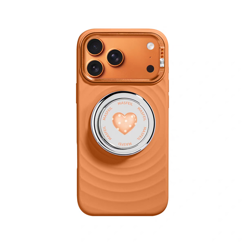 Load image into Gallery viewer, [Built-in Stand] Apple iPhone 17 Pro/Pro Max - Wavy Texture Liquid Silicone Shockproof Full Cover Case
