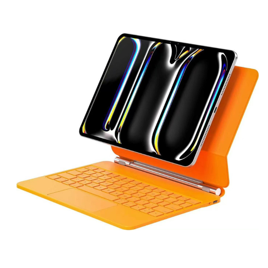[With Touchpad][Magic Keyboard] Apple iPad Pro 11-inch M4/M5 (2024/2025) Smart Multi-Touch Trackpad Magnetic Wireless Keyboard Case With RGB Backlit