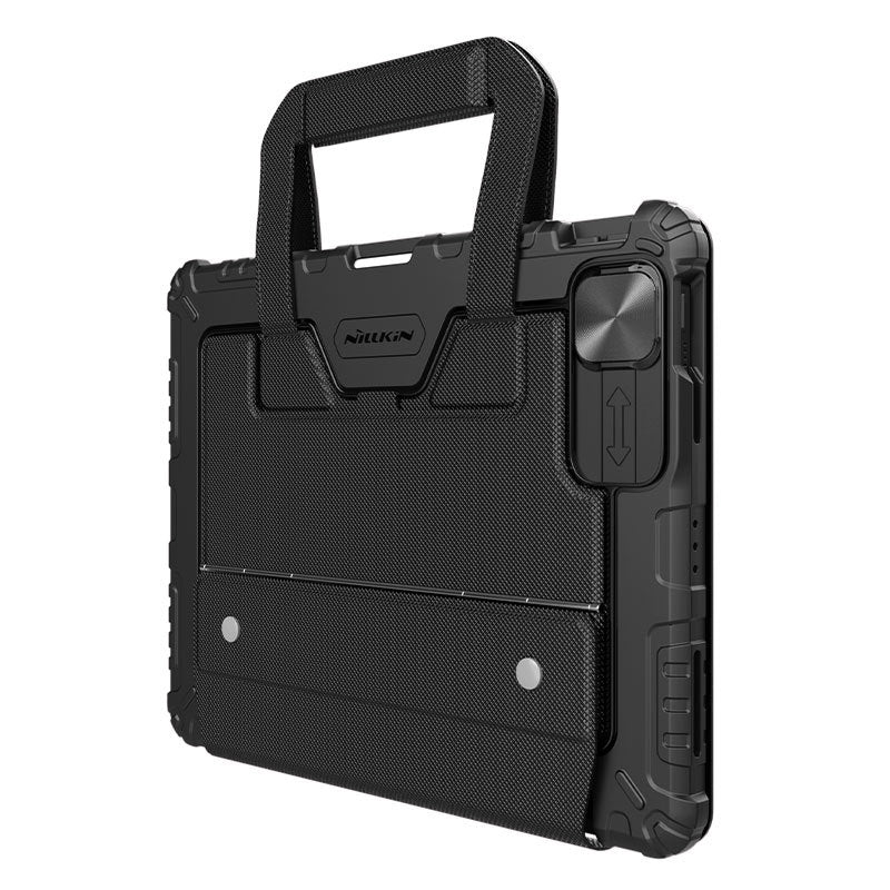 Load image into Gallery viewer, [Detachable][Built-in Slide Lens Cover] Apple iPad Pro 12.9-inch 3rd/4/5/6th Gen (2018/2020/2021/2022) Nillkin Magnetic Rugged Stand Keyboard Case With Backlit
