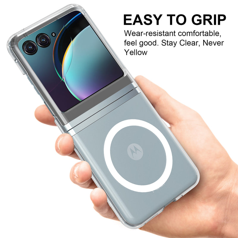 Load image into Gallery viewer, [Magnetic Compatible] Motorola Moto Razr 60/Ultra Acrylic Transparent All-wrap Shockproof Case
