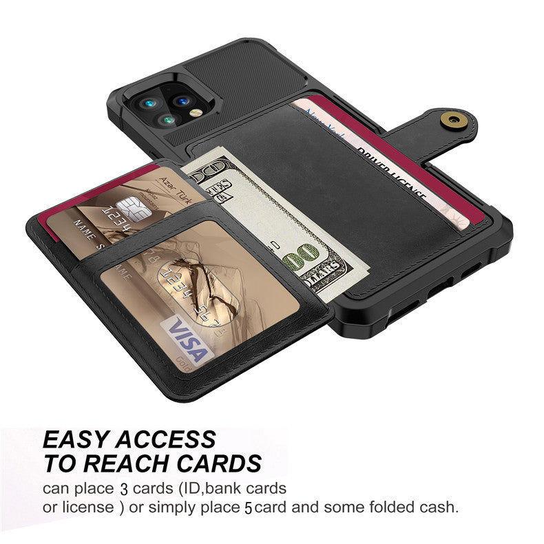 Load image into Gallery viewer, [With Card Holder] Apple iPhone X/XS/XR/XS Max Full-wrap Fashionable Heavy Duty Series Case
