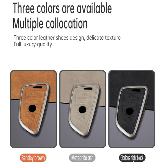 BMW Zinc Alloy + Leather Protection Key Case For X1, X6, X7, ix1, ix40, ix50