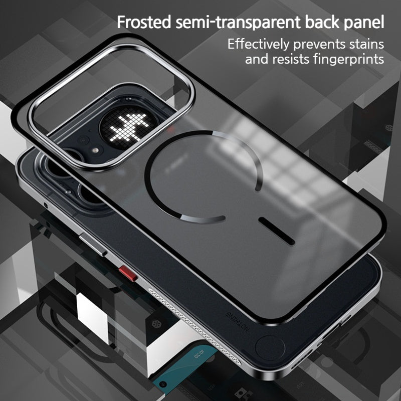 Load image into Gallery viewer, Nothing Phone (4a)/Pro Metal Frame Snap-On Acrylic Shockproof Phone Case - i-Station Mobile Phone &amp; Electronic Device Repair and Accessories
