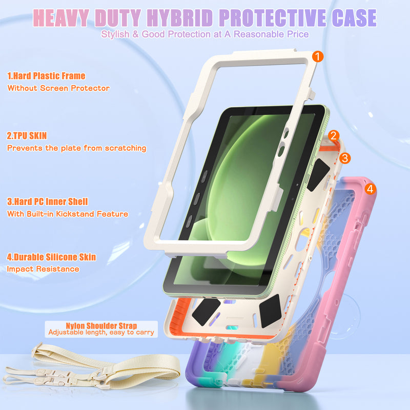 Load image into Gallery viewer, Samsung Galaxy Tab Active Pro / Active 4 Pro / Active 5 Pro Series - Heavy Duty 360 Degree Rotate Stand Hand Strap Case With Shoulder Strap - i-Station Mobile Phone &amp; Electronic Device Repair and Accessories
