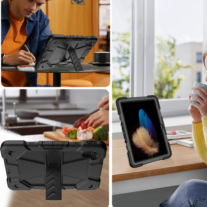 Load image into Gallery viewer, [Built-in Stand] Lenovo Tab M11 11.0&quot; 2024 (TB-330XU/330FU) - Kids&#39; Silicone Shockproof Heavy Duty Series Case With Shoulder Strap
