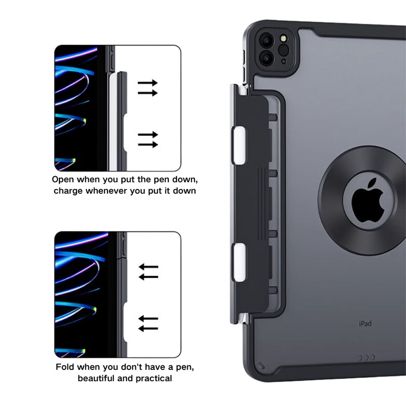 Load image into Gallery viewer, [Floating Track] [With Pen Slot] Apple iPad Air 11-inch M2 (2024) - Detachable Magnetic Shockproof Protective Case
