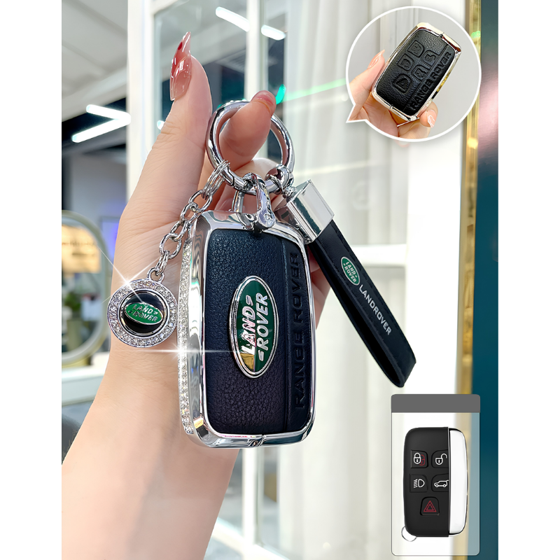 Load image into Gallery viewer, Land Rover Glitter Leather Car Key Fob Case Cover For Range Rover Evoque, Velar, Discovery 4/5, Sport, Defender - i-Station Mobile Phone &amp; Electronic Device Repair and Accessories
