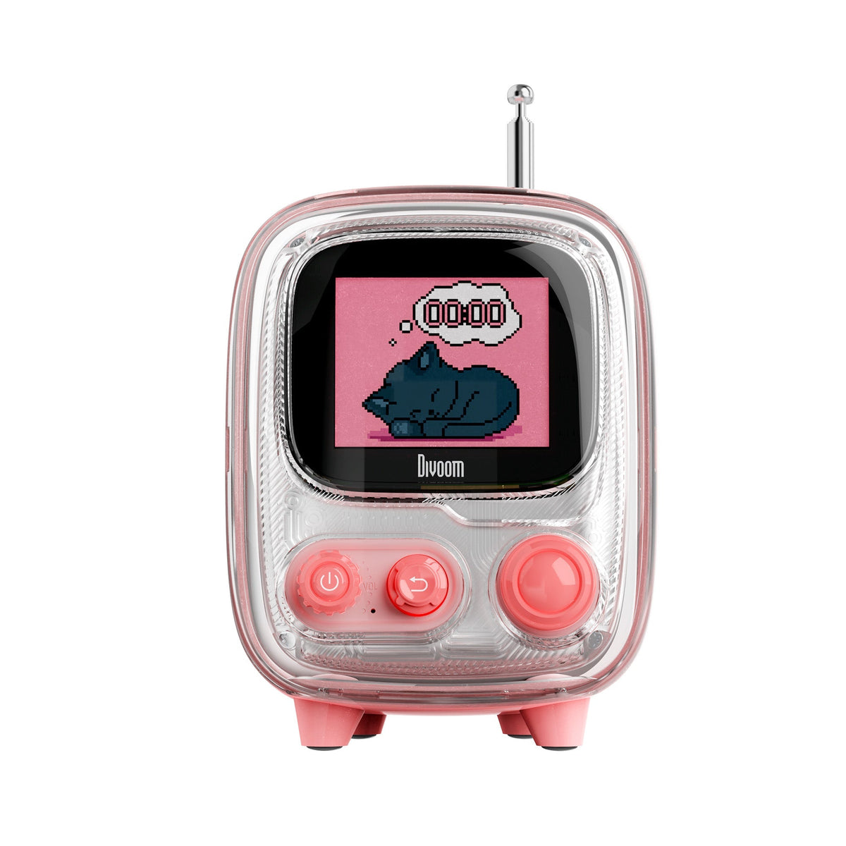 Divoom Tiivoo-2 FM Radio Bluetooth Speaker With Alarm Clock And Upload Photos,Pixel Art Retro Mini Small Cute Wireless Speaker For Party Office Home Desk Bedroom - i-Station Mobile Phone & Electronic Device Repair and Accessories