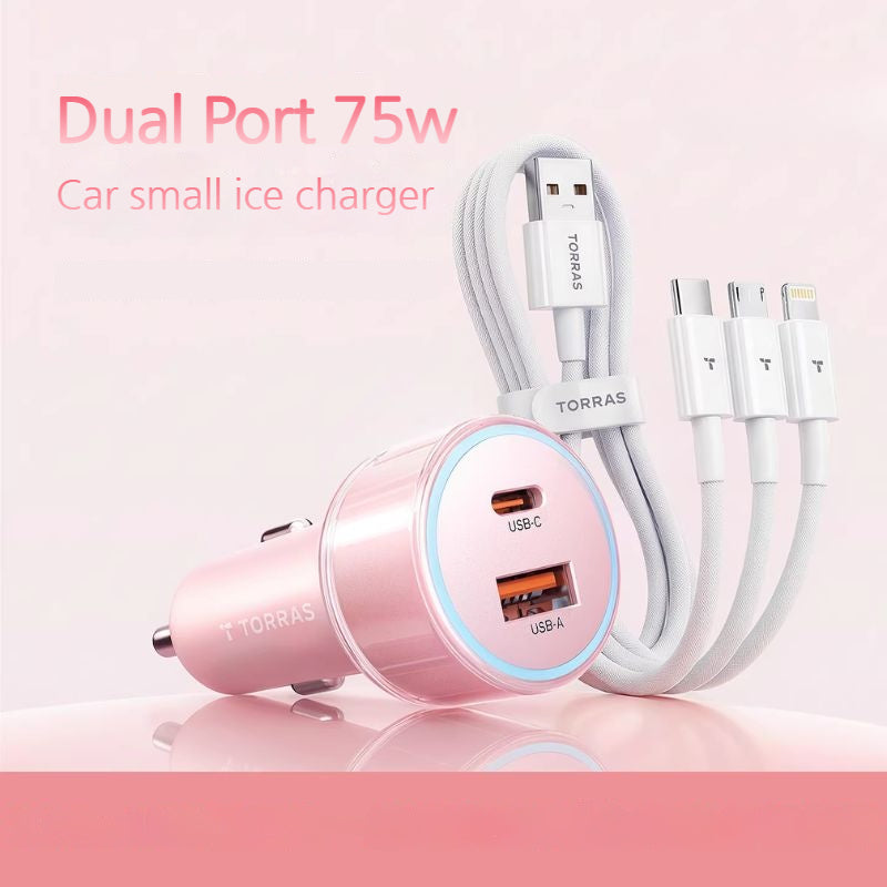 Load image into Gallery viewer, TORRAS 75W Dual-Port Super Fast Car Charger - i-Station Mobile Phone &amp; Electronic Device Repair and Accessories
