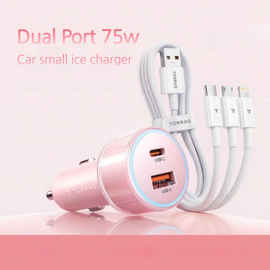 TORRAS 75W Dual-Port Super Fast Car Charger - i-Station Mobile Phone & Electronic Device Repair and Accessories