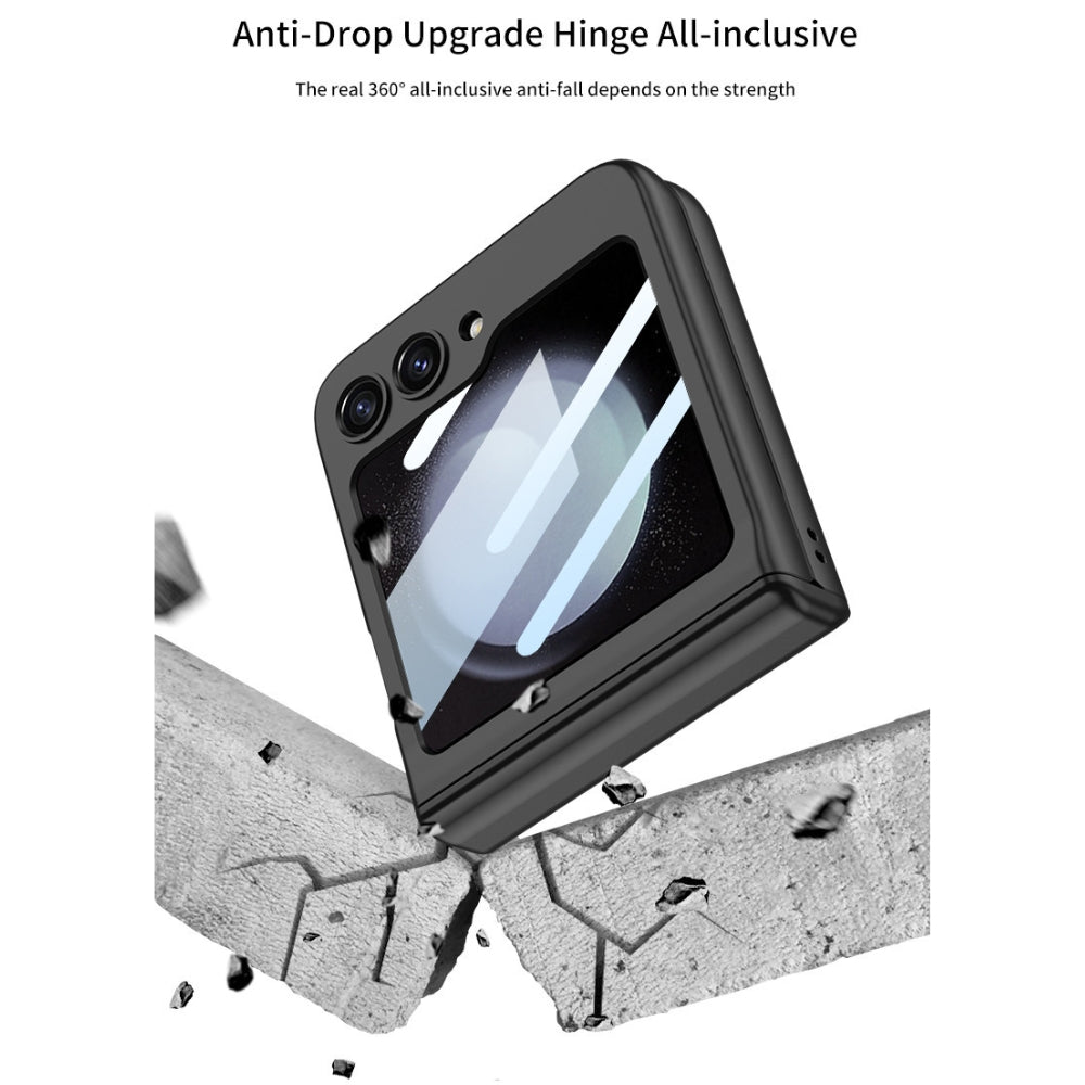 [With Pen Slot] Samsung Galaxy Z Flip 5 (SM-F731) - Magnetic Hinge Shockproof Phone Case - i-Station Mobile Phone & Electronic Device Repair and Accessories