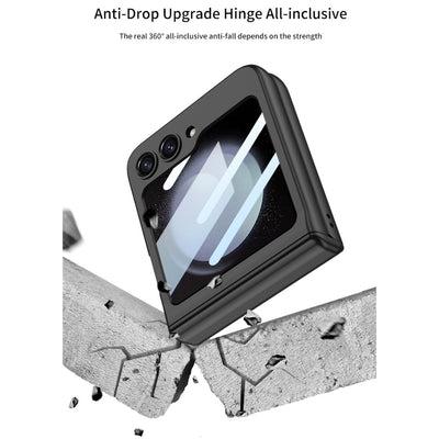 [With Pen Slot] Samsung Galaxy Z Flip 5 (SM-F731) - Magnetic Hinge Shockproof Phone Case - i-Station Mobile Phone & Electronic Device Repair and Accessories