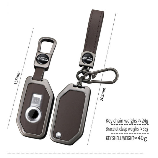 BMW Motorcycle Zinc Alloy + Leather Protection Key Case For R1200GS, R1250GS, R1200RT, K1600, K1600B