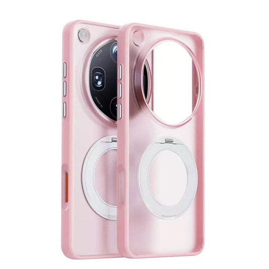 VIVO X300 Ultra Frosted Clear Magnetic Phone Case with 360° Rotating Stand - i-Station Mobile Phone & Electronic Device Repair and Accessories