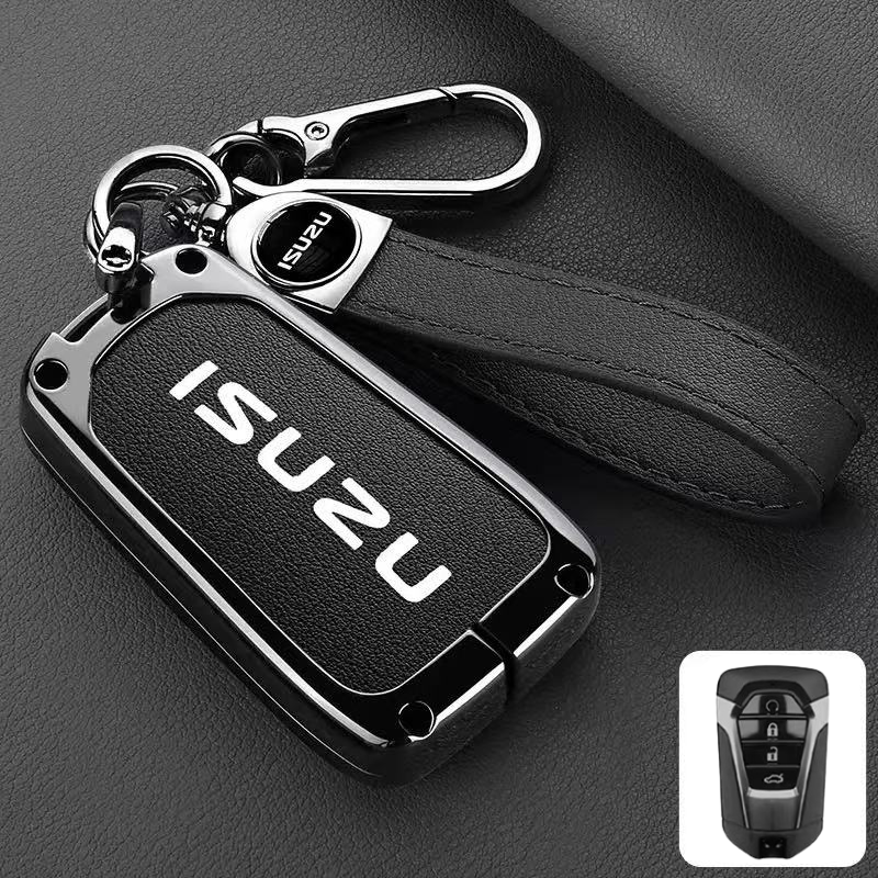 Load image into Gallery viewer, Isuzu Aluminum Alloy Shockproof Car Key Case Cover for D-Max, MU-X, Lingtuo, Ruimai

