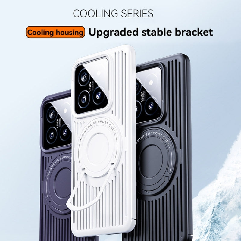 Load image into Gallery viewer, [Magsafe Compatible] Xiaomi 14 (23127PN0CC, 23127PN0CG) - Cooling Magnetic Ring Holder PC Phone Case
