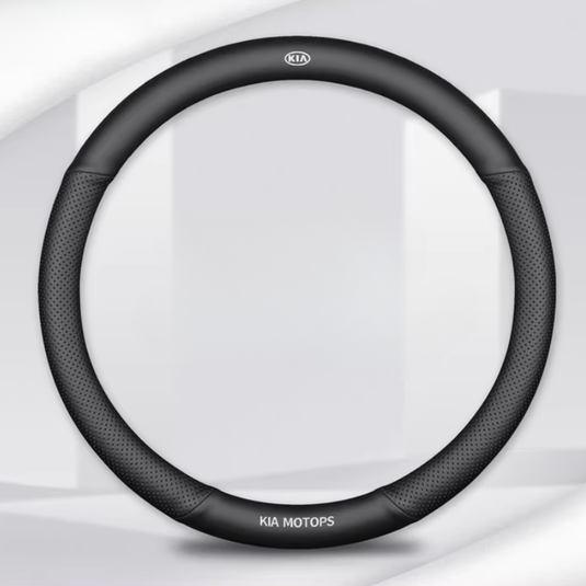 Kia Nappa & Carbon Fiber Car Steering Wheel Covers for K3, K5, K2, Sonet, Sportage, Seltos, KX3, Stonic, K4, KX5, Pegas, EV5