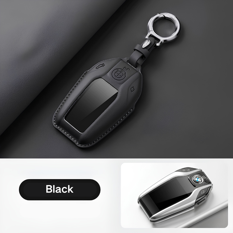 Load image into Gallery viewer, BMW Leather Car Key Fob Case Cover For 1, 2, 3, 5, 7 Series, X1, X3, X5, X6, X7, ix1, ix40, ix50, i8 - i-Station Mobile Phone &amp; Electronic Device Repair and Accessories

