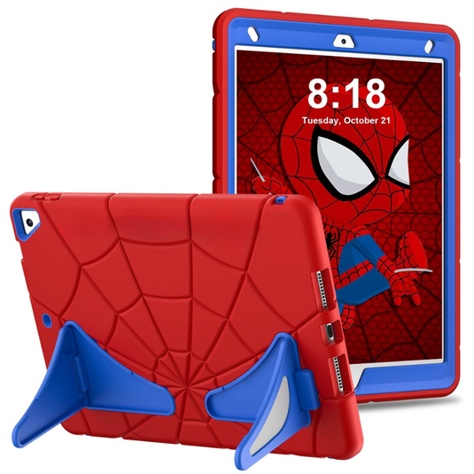 [Built-in Stand][With Pen Slot] Apple iPad Mini 6/7 8.3'' 6/7th Gen (2021/2024) Spiderman Cartoon Kids Full-cover Silicone Shockproof Case - i-Station Mobile Phone & Electronic Device Repair and Accessories