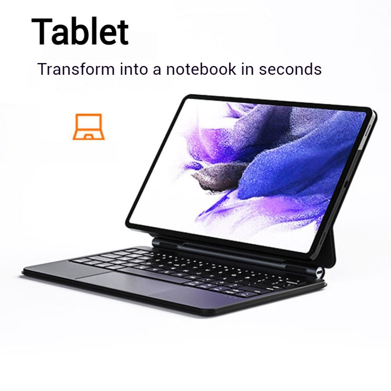 Load image into Gallery viewer, [Magic Keybord] Samsung A9 Plus 11&quot; (2023) Multi-Touch Trackpad Magnetic Smart Wireless Keyboard Case With RGB Backlit
