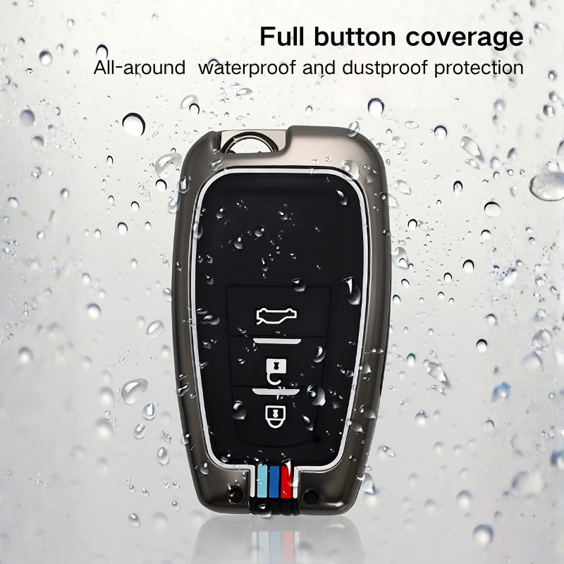 Load image into Gallery viewer, Toyota Metal Shell &amp; Soft Silicone Full Protection Car Key Fob Case Cover For Camry RAV4 Highlander Avalon C-HR Prius Corolla - i-Station Mobile Phone &amp; Electronic Device Repair and Accessories
