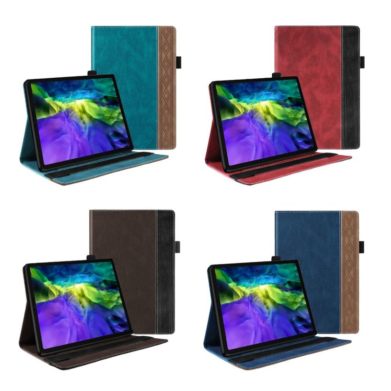 Load image into Gallery viewer, Apple iPad 9.7&quot; 5th/6th Gen (2017/2018) - Business Smart Sleep PU Leather Flip Case With Elastic Band and Stylus Loop
