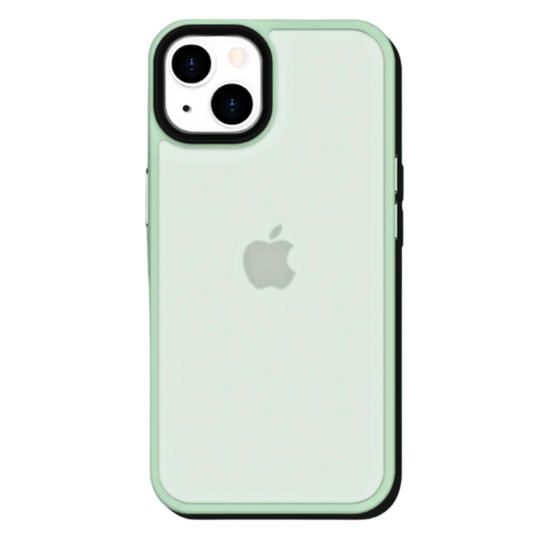 Apple iPhone 15/Plus/Pro/Pro Max Translucent PC + TPU Shockproof Silicone Essentials Series Case