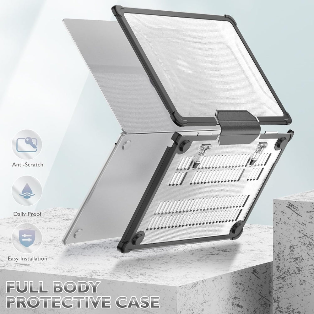 MacBook Air 15.3" M2 & M3 2023 & 2024 (A2941 & A3114) - Full Coverage Shockproof Foldable Stand Protective Case - i-Station Mobile Phone & Electronic Device Repair and Accessories