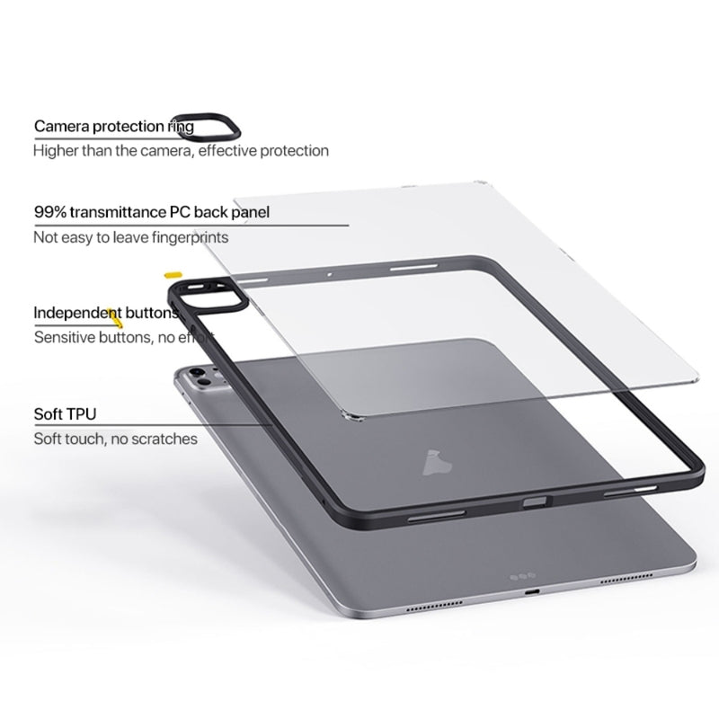 Load image into Gallery viewer, Apple iPad 10.2&quot; 7th/8th/9th (2019/2020/2021) - TPU + PC 2in 1 Transparent Shockproof Case
