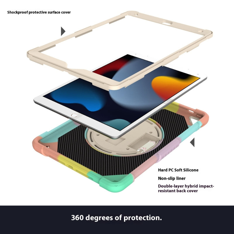 Load image into Gallery viewer, [With Shoulder Strap] Apple iPad Air 3 10.5&quot; (2019) - Fully Covered 360 Degree Rotatable Drop Proof Silicone Protective Case
