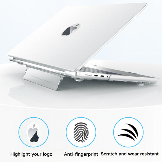 MacBook Air 15.3" M2 & M3 2023 & 2024 (A2941 & A3114) - Matte Transparent Invisible Stand Protective Case