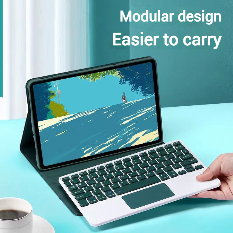 Load image into Gallery viewer, [With Backlight] Xiaomi Redmi Pad 10.61’’ 2022 Flip-cover Bluetooth Touchpad Keyboard Case
