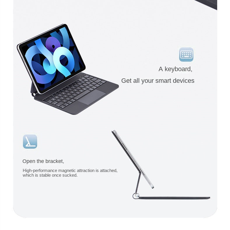 Load image into Gallery viewer, [Apple Magic Keybord][Built-in Trackpad] Apple iPad Air 10.9&#39;&#39; 4/5th Gen (2020/2022) - Floating Cantilever Stand Great Typing Experience iPad Magnetic Suspension Keyboard With BackLight Case
