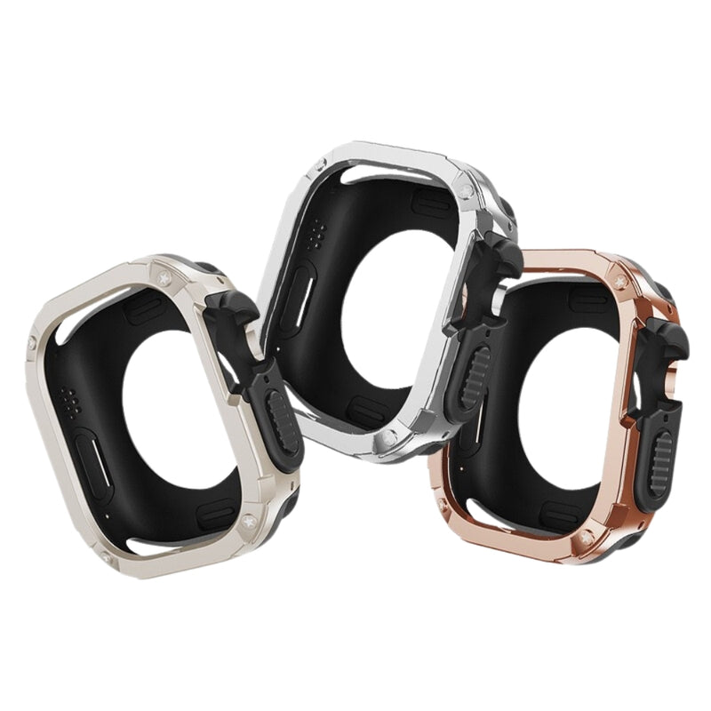 Load image into Gallery viewer, Apple Watch Series 7/8/9/10/Ultra - Metal Armor Hollow-out Heavy Duty Series Case
