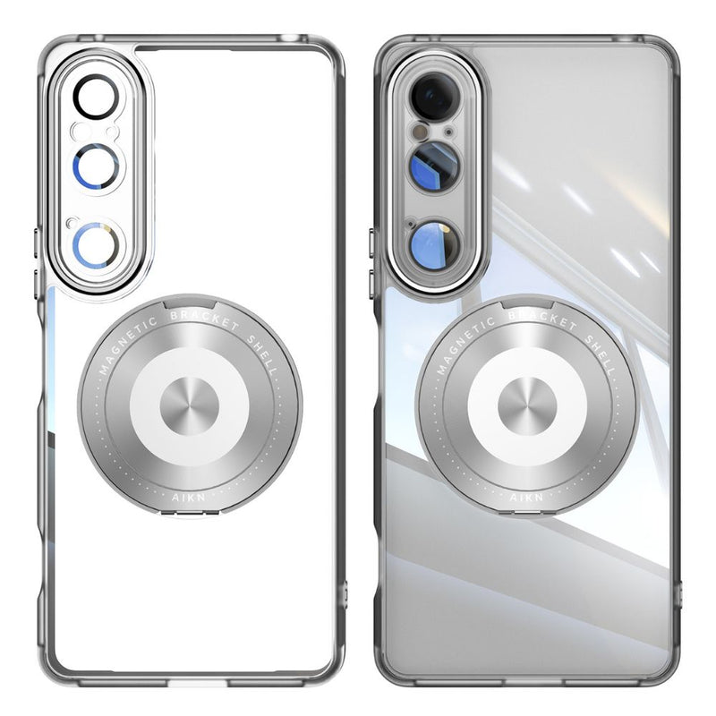 Load image into Gallery viewer, Sony Xperia 10 VI - Simple Transparent Magnetic 360-degree Rotating Stand Series Case
