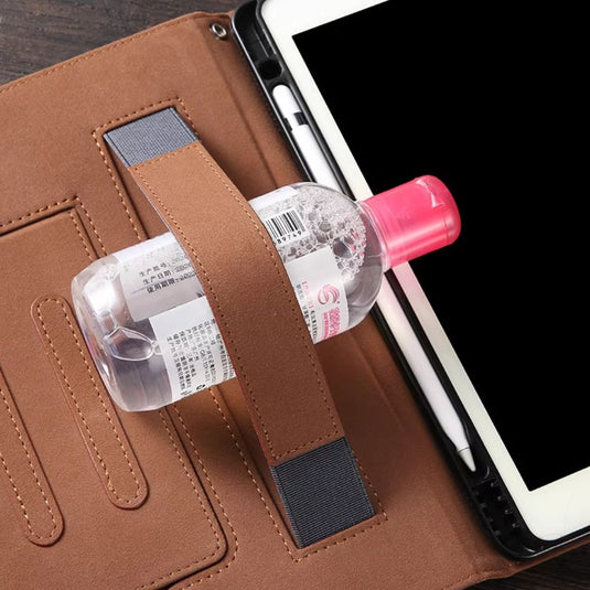 [With Pen Slot][With Card Slot] Apple iPad mini 6 8.3" (2021) - Business PU Leather Fold Stand Series Case With Wrist strap