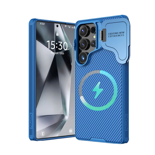 [Magsafe Compatible] Samsung Galaxy S25 Ultra (SM-S938) - Nillkin Flip Lens Stand Shockproof Case