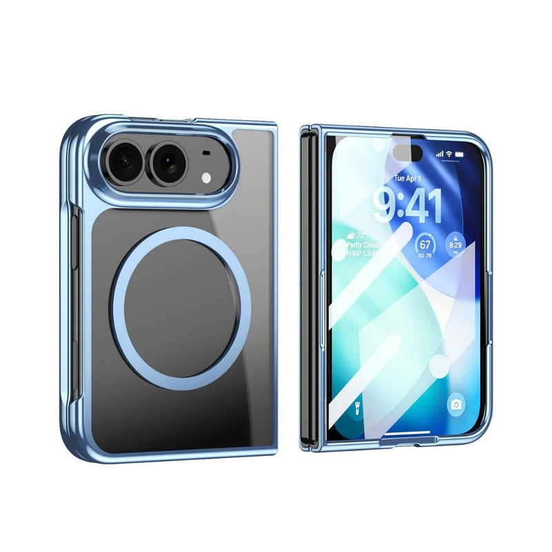 Load image into Gallery viewer, Apple iPhone Duo - Clear Plated Magnetic Integrated Film Phone Case - Polar Tech Australia
