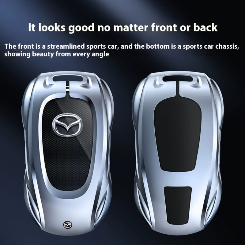 Load image into Gallery viewer, Mazda Stylish Metal Car Key Protective Case For CX-5, CX-3, CX-30, CX-8, MX-5, Mazda3,6
