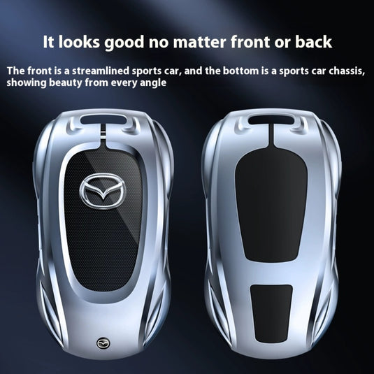 Mazda Stylish Metal Car Key Protective Case For CX-5, CX-3, CX-30, CX-8, MX-5, Mazda3,6