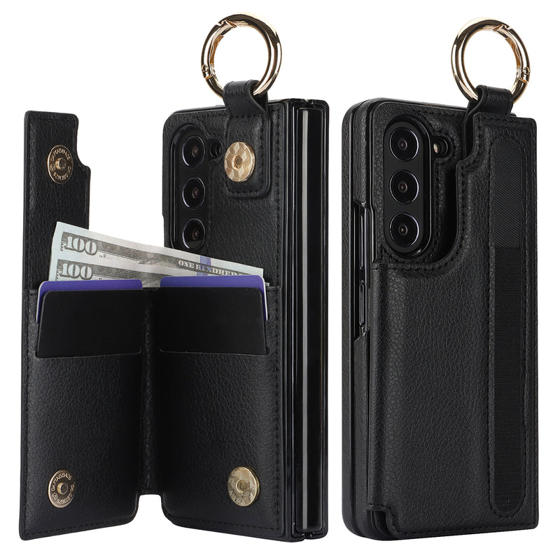 Load image into Gallery viewer, [With Card Slot] Samsung Galaxy Z Fold 5 (SM-F946) - Business PU Leather Wallet Series Case
