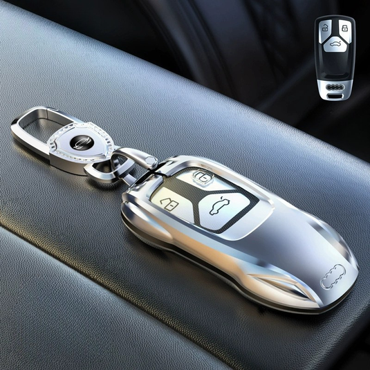 Audi Zinc Alloy Silicone Car Key Fob Case Cover For A3 For A4, A5, Q3, Q7, Audi TT - i-Station Mobile Phone & Electronic Device Repair and Accessories