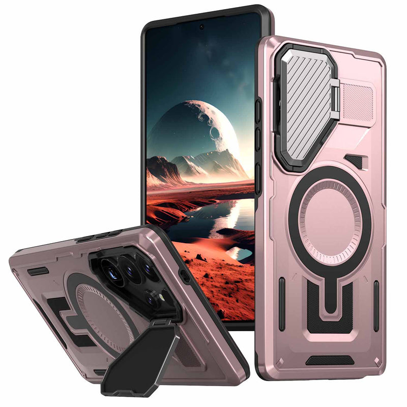 Load image into Gallery viewer, [Built-in Stand &amp; Camera Protector] Samsung Galaxy A16 - Shield Shockproof Rugged Heavy Duty Case
