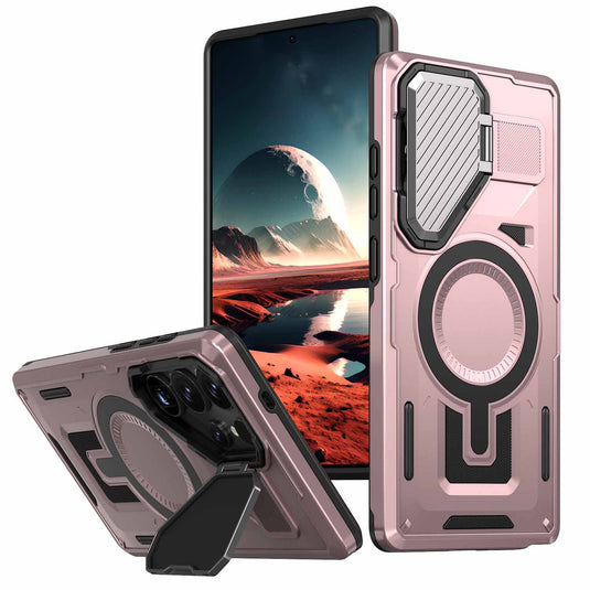 [Built-in Stand & Camera Protector] Samsung A05/A05s - Shield Shockproof Rugged Heavy Duty Case